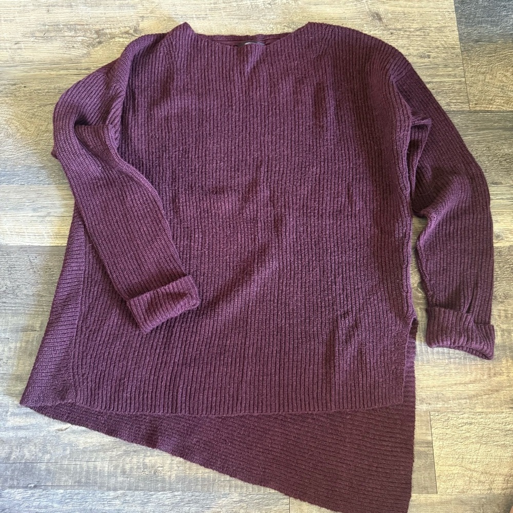 Simply Vera Vera Wang Asymmetrical Plum Sweater